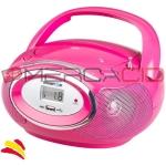 BRIGMTON RADIO CD W410R ROSA CD-MP3 USB DIGITAL