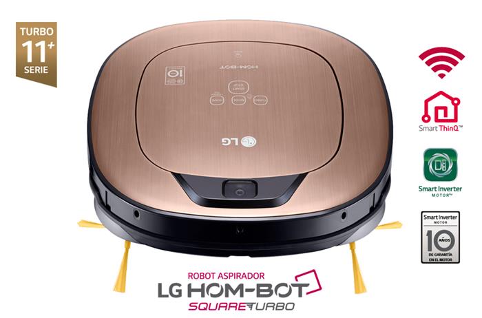 LG ASPIRADOR ROBOT VR9627PG , WIFI DORADO