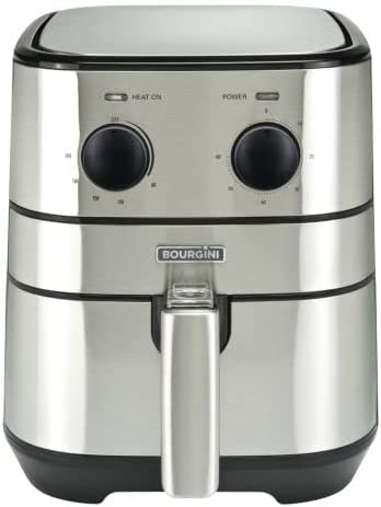 BOURGINI FREIDORA AIR FRYER 4L INOX 182141 1500W