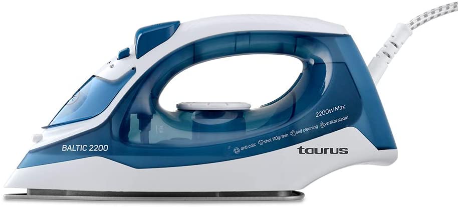 TAURUS PLANCHA VAPOR BALTIC 2200W AZUL 110gr