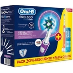 BRAUN CEPILLO DENTAL PRO600 CROSS ACTION PACK