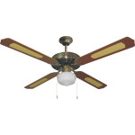 BASTILIPO VENTILADOR CARTAGENA TECHO LUZ 132CM MAD