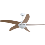 BASTILIPO VENTILADOR TECHO MALIBU NIQUEL 132CM LED