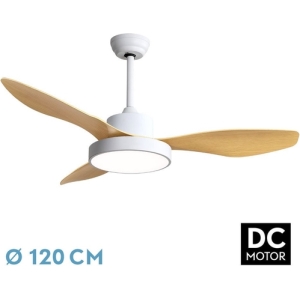 ABRILA VENT.TECHO DC HAYATE 48W 3ASPAS MARRON