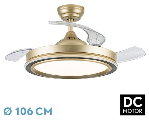 ABRILA VENT.TECHO DC IBE 72W 3ASPAS RETRACTIL CU