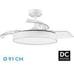 ABRILA VENT TECHO DC MICENAS blanco 91cm 48W