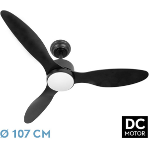 ABRILA VENT TECHO DC SERPA 24w 3aspas negro