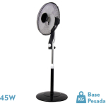 ABRILA VENT PIE MAGICO negro/blanco 3vel 45w 3aspa