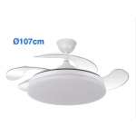 ED VENTILADOR TECHO RETRACTIL DIRECTO BLANCO 107cm