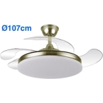 ED VENTILADOR TECHO RETRACTIL DIRECTO CUERO 107cm