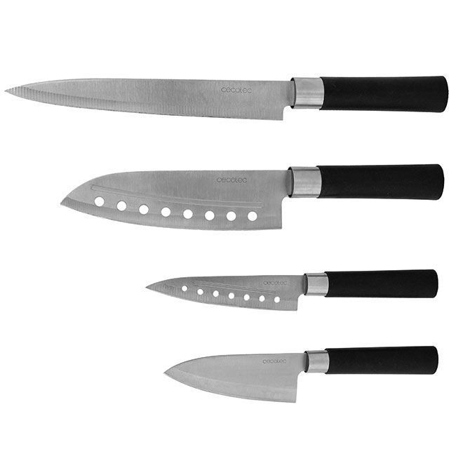 CECOTEC Cuchillos Santoku SET 4 Ref.01002