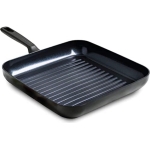 GREEPAN SARTEN GRILL Memphis de 28cm, sartén negra con revestimiento antiadherente